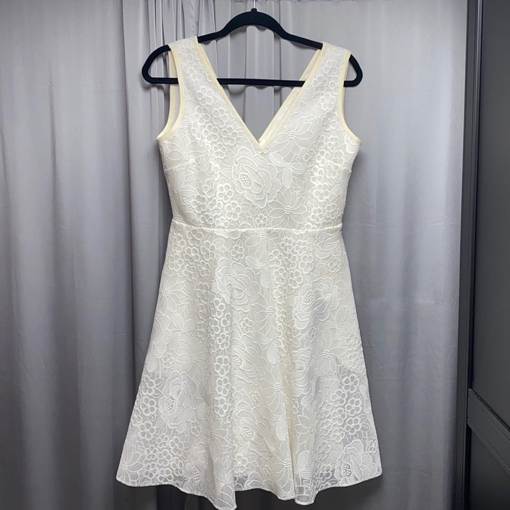 White Erin Fetherston Cocktail Dress Size 8